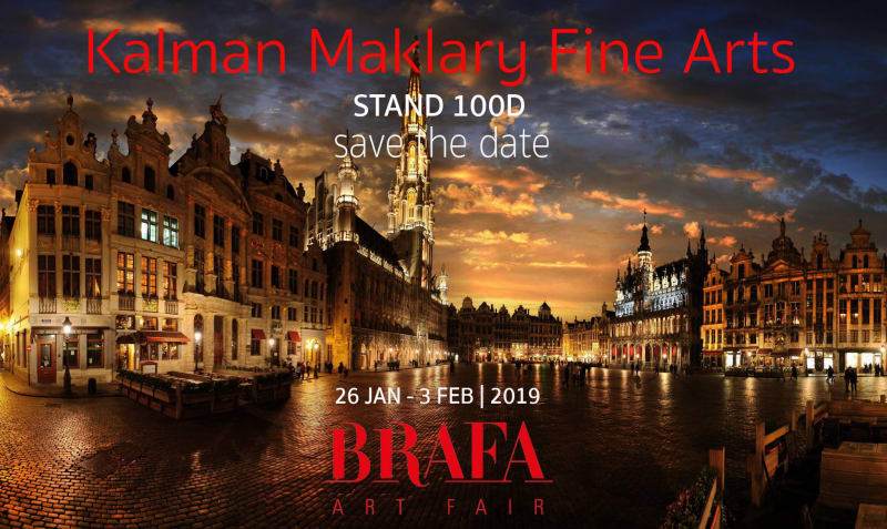 BRAFA 2019 - stand Kálmán Makláry Fine Arts, Tour & Taxis, Bruxelles