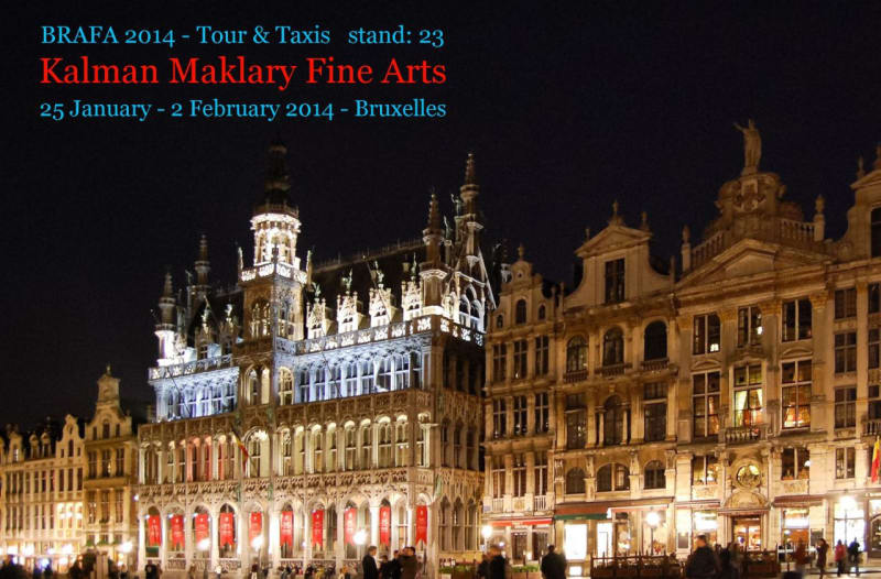 BRAFA 2014 - stand Kálmán Makláry Fine Arts, Tour & Taxis, Bruxelles