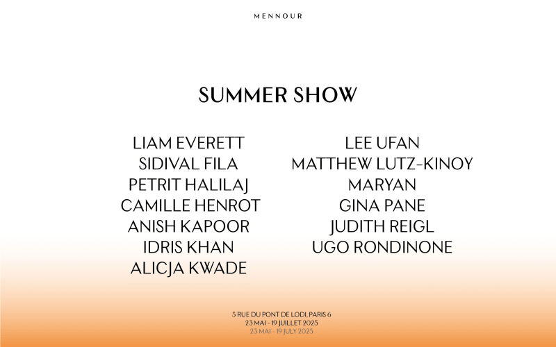 Summer Show, Galerie Kamel Mennour, Paris