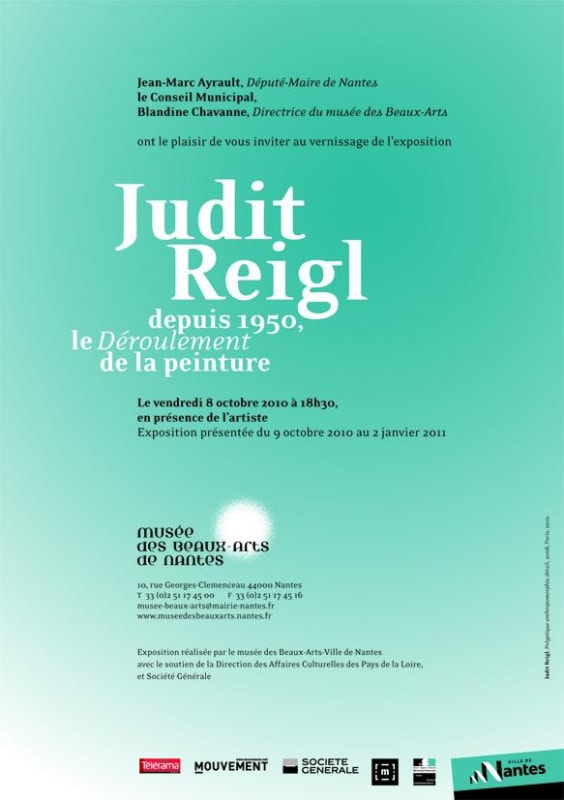 Judit Reigl, Depuis 1950, le Déroulement de la peinture, Musée des Beaux-Arts, Nantes