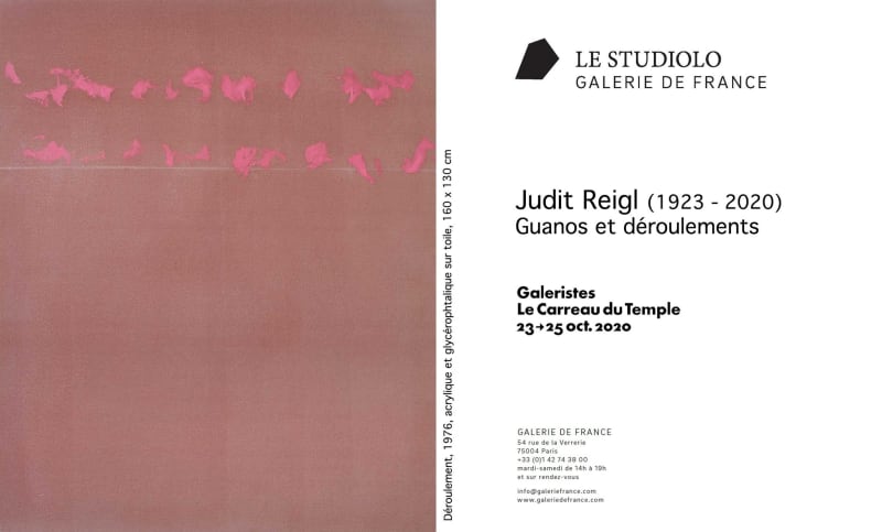 Judit Reigl, Guanos et déroulements, Galeristes, Paris - stand Galerie de France