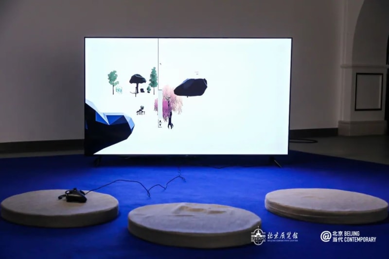 aaajiao, "Futurism of the Past - Contemplating the Past and Future in Chinese Contemporary Art", installation view, Beijing Exhibition Center, 2021