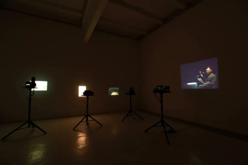 "Embodied Mirror: Performances in Chinese Video Art", installation view, New Century Art Foundation, Beijing, 2020
