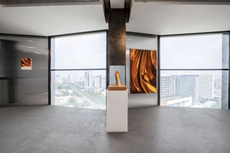 "Golden Flow", installation view, CHAO ART CENTER, Beijing, 2020