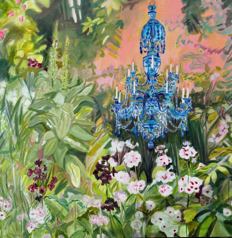 Crystal vision, 2024 oils on canvas 100cm x 100cm signed and dated 2024