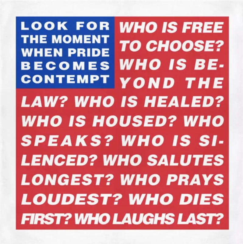 Barbara Kruger, Flag, 2020