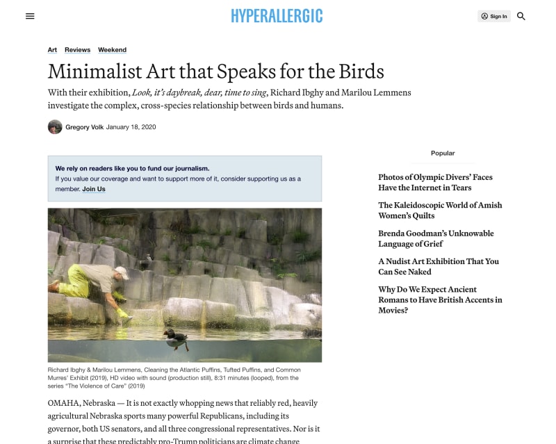 Minimalist Art that Speaks for the Birds