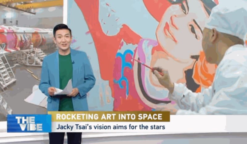 CGTN | Artist Jacky Tsai reaches for the stars