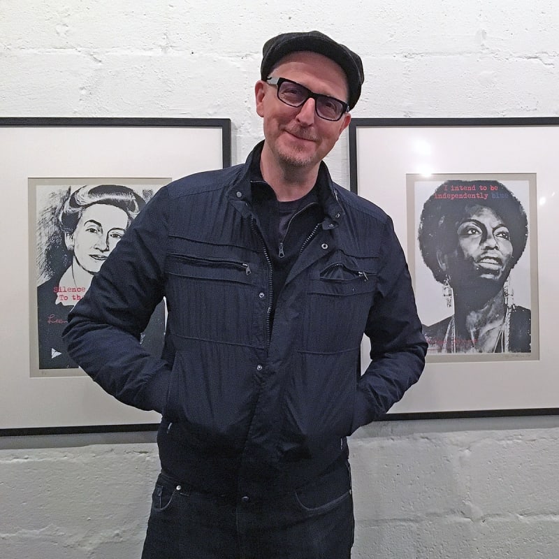 photo of Chicago based artist and photographer Michael Jackson, by Shawn Vinson