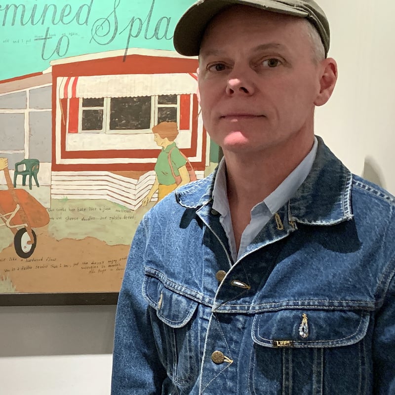 photo of artist Harry Underwood by Shawn Vinson, Atlanta, 2019