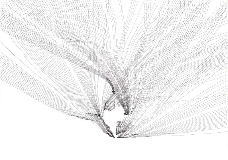 07.07 Maywick 18.41, 2019 Rotring ink on 300 gsm Fabriano paper 50 x 70 cm