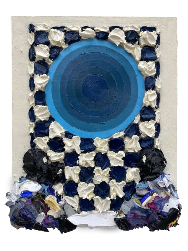 Lavaughan Jenkins, Because of You, 2023, Oil on panel, 14 x 11 in.