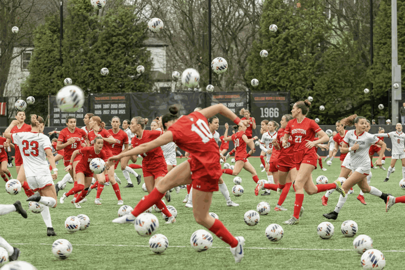 Pelle Cass, Women's football, Boston University at Northeastern, 2025. In 30 minutes 1,249 photos were taken, arranged in 242 layers