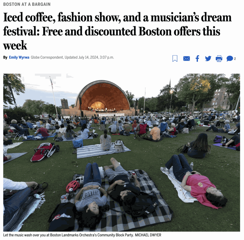 Bargains of the Week: Iced coffee, fashion show, and a musician's dream festival