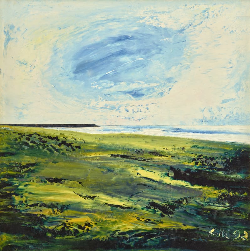 Chi TenShung, The  Phenomenon of Heaven and Earth, 1992, oil on paper, 45 x 45 cm © 劉懷拙