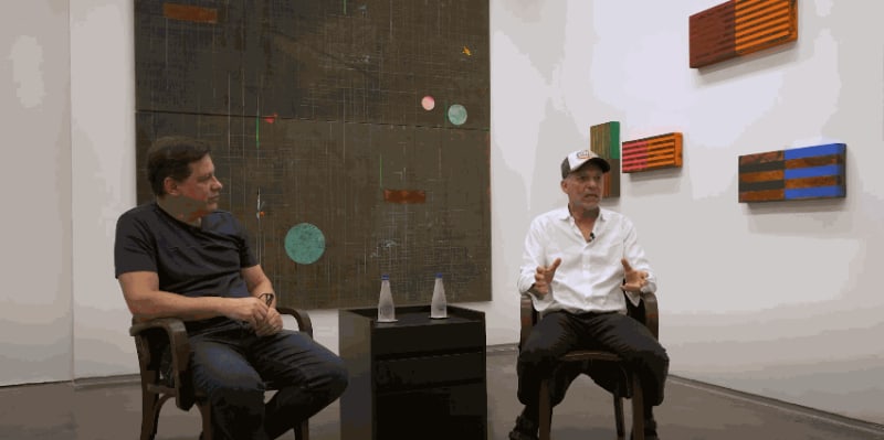 José Bechara e Luiz Armando Bagolin conversam sobre a exposição 'Falar de Longe'
