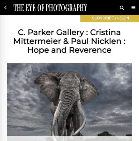 C. Parker Gallery : Cristina Mittermeier & Paul Nicklen : Hope and Reverence