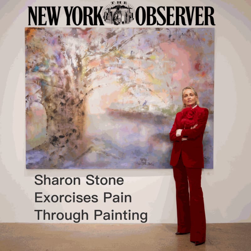 Sharon Stone Exorcises Pain Though Painting