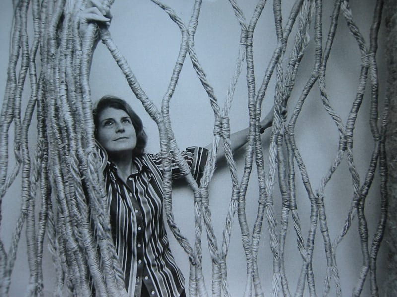 Aurèlia Muñoz in her studio in Barcelona, 1974. Image by Pau Barceló.