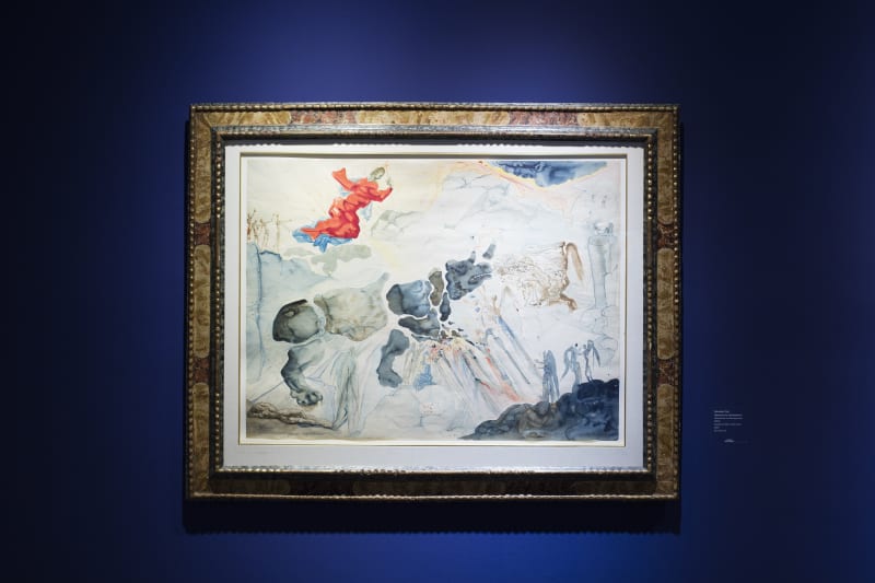 "Rhinoceros Disintegrating" (1950) by Salvador Dalí