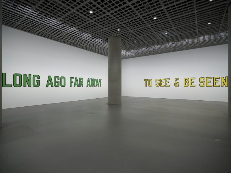 Lawrence Weiner, Under the Sun, 2023, exhibition view. Photo: K2 Studio