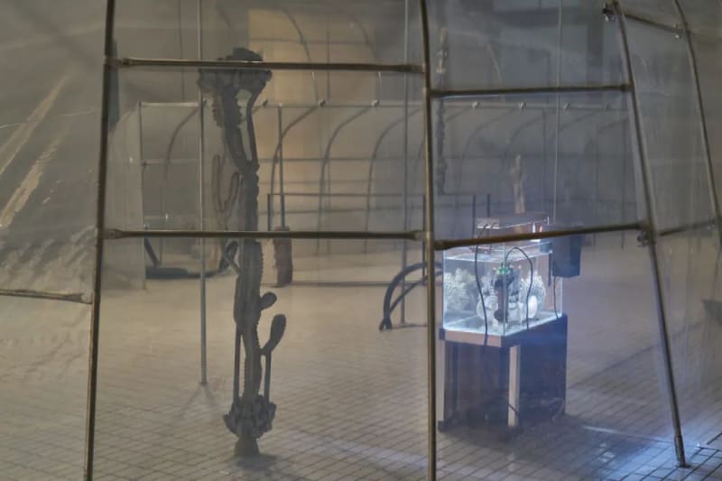 “张如怡：低声细语”展览现场，2022。图片由UCCA尤伦斯当代艺术中心提供，摄影：孙诗。Installation view of “Zhang Ruyi: Speaking Softly ,” 2022. Photograph by Sun Shi, courtesy UCCA Center for Contemporary Art.
