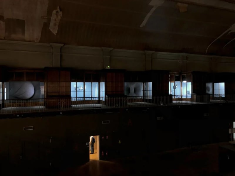 View of “the 16th Lyon Biennale of Contemporary Art: Manifesto of Fragility”, 2022. The Guimet Museum (Ancien musée d'histoire naturelle),...