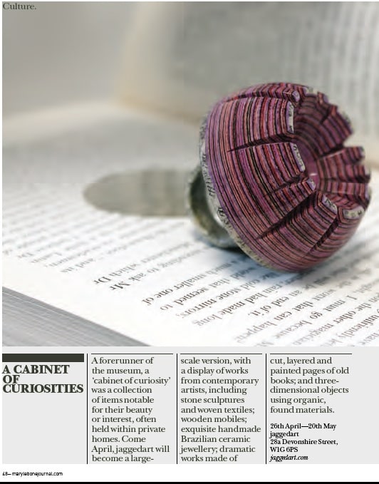 Jeremy May's piece featured in Marylebone Journal