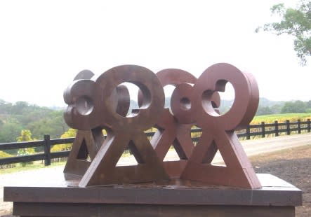 Antonia Spowers installed a piece at Elgee Park Sculpture near Melbourne