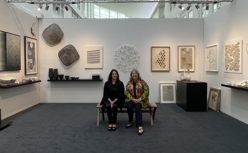 Andrea Harari and Janeen Haythornthwaite at ARTEFACT, Chelsea Harbour Design Centre