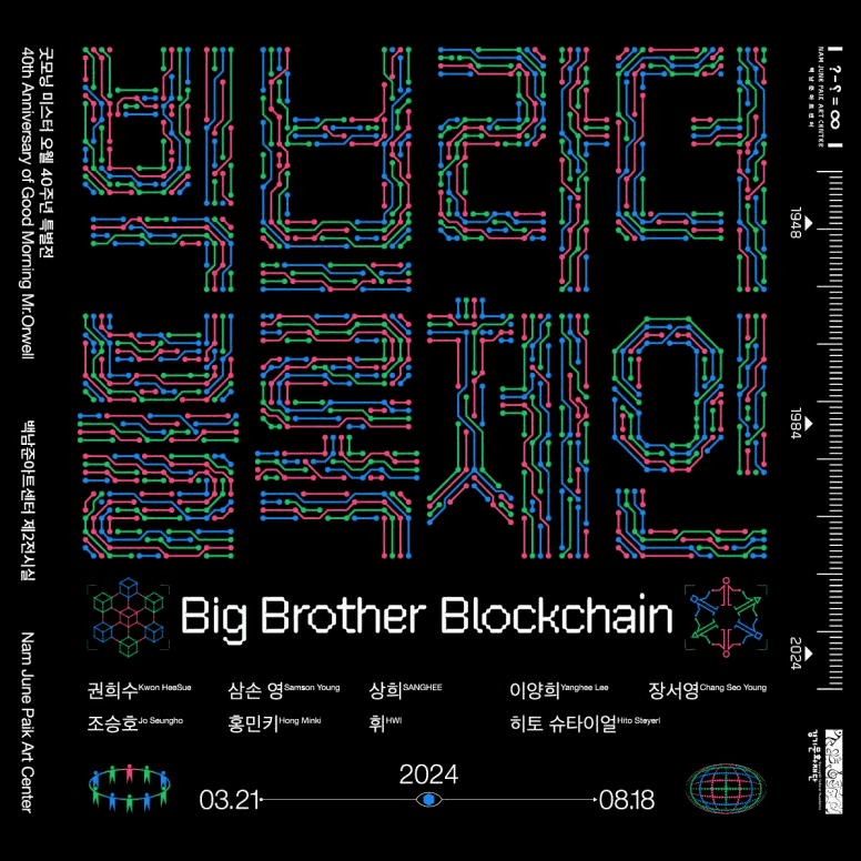 장서영, 굿모닝 미스터 오웰 40주년 특별전: 빅브라더 블록체인 | 백남준아트센터