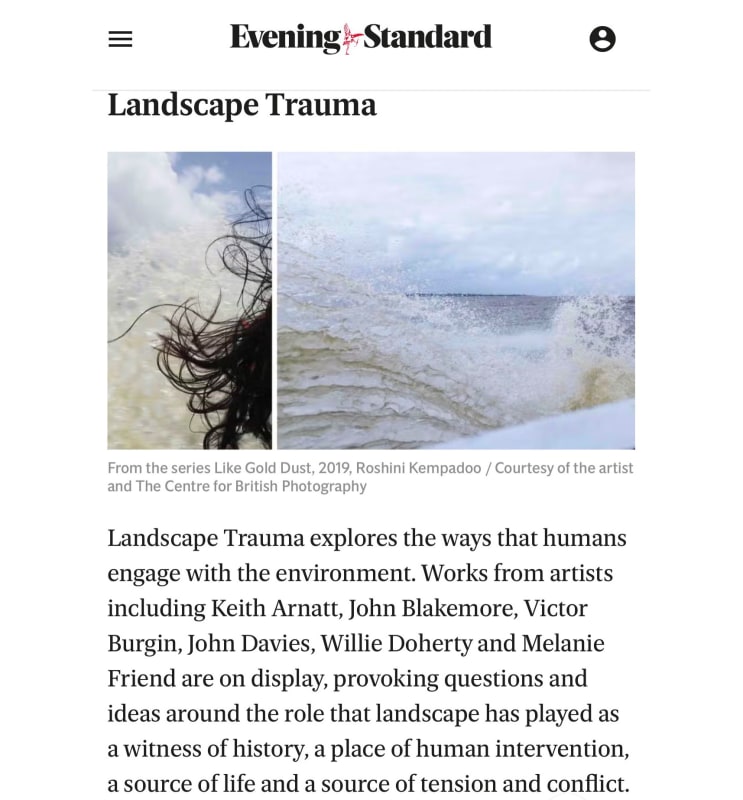 Landscape Trauma, curated by James Hyman, selected as one of top five exhibitions in London