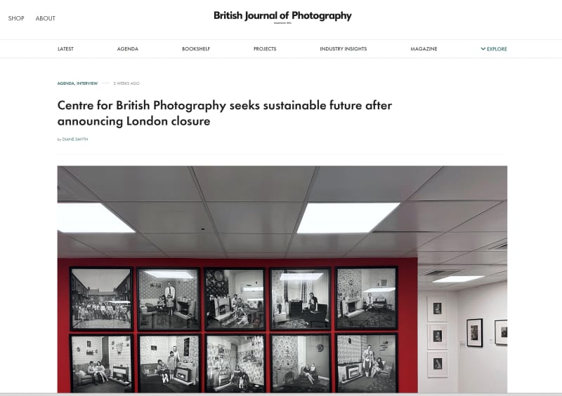 Interview with James Hyman about the future of the Centre for British Photography