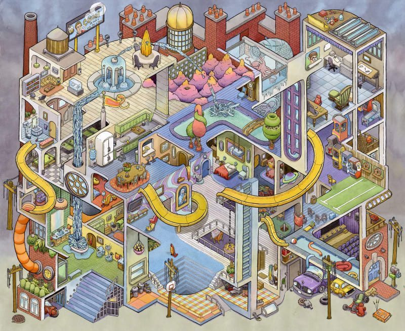 Scott Teplin: Second Story, A Solo Exhibition of New Drawings