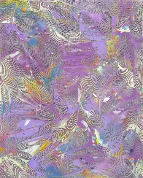 Lorene Anderson, Heliotrope, 2024, acrylic on canvas, 30 x 24 inches