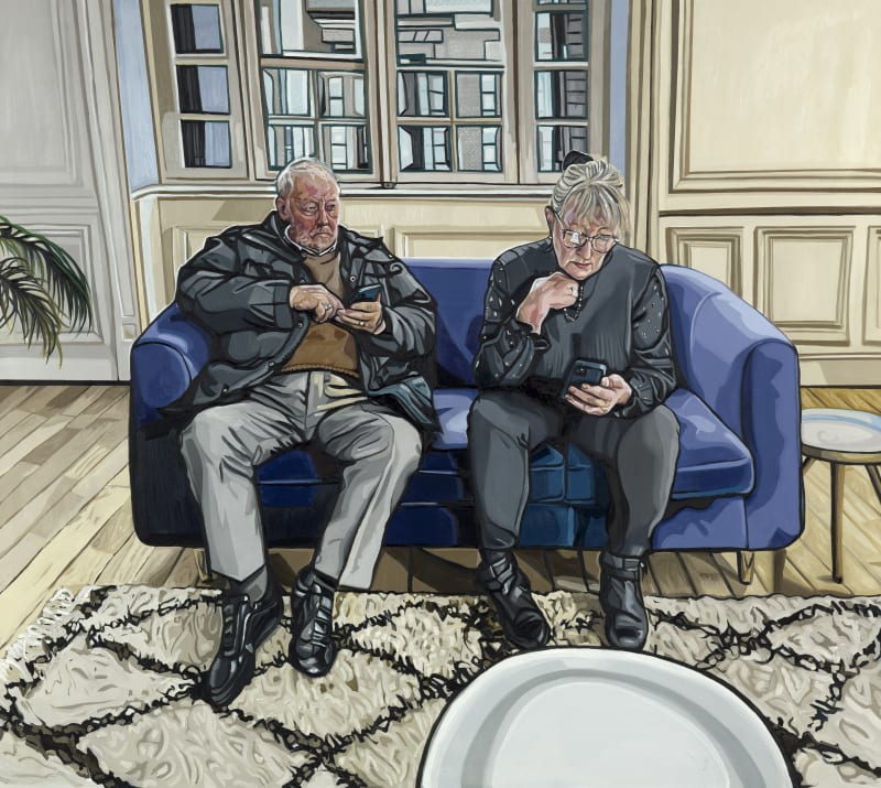 Emily Gilbanks In the Message of Things, 2024, Oil on Canvas 200 x 180 cm (78 3/4 in x 70 7/8 in)