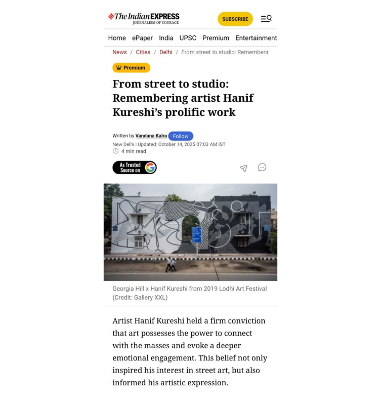 From street to studio: Remembering artist Hanif Kureshi’s prolific work