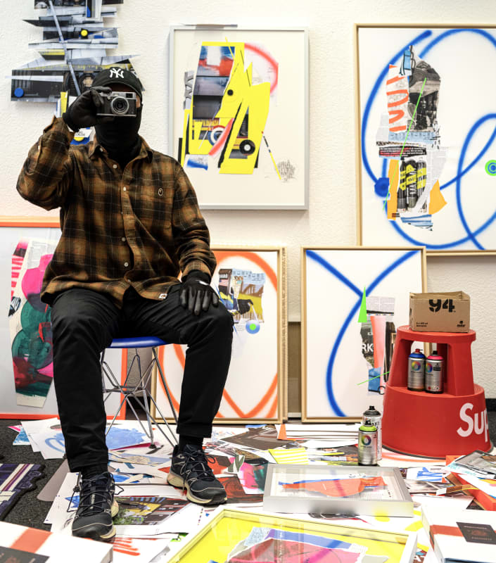 Alonso Alcalde dans son atelier