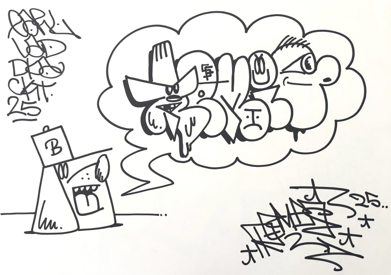 JC EARL et REMIO - œuvre sur papier - 2025