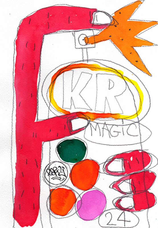 JC Earl - 'Forever young' n°2 - work on paper