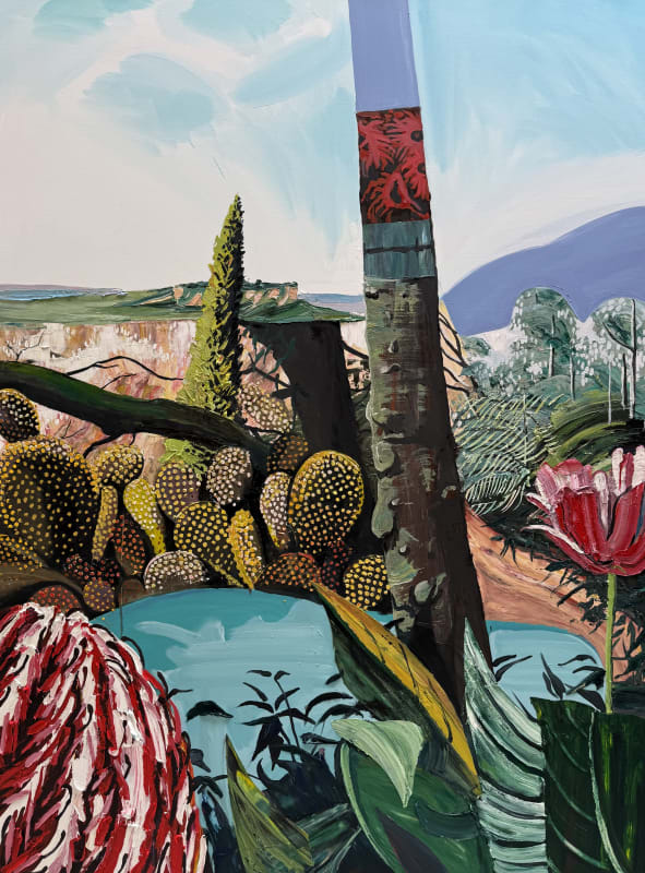 Detail, The Garden II, 2024 Oil on linen 200 x 150cm