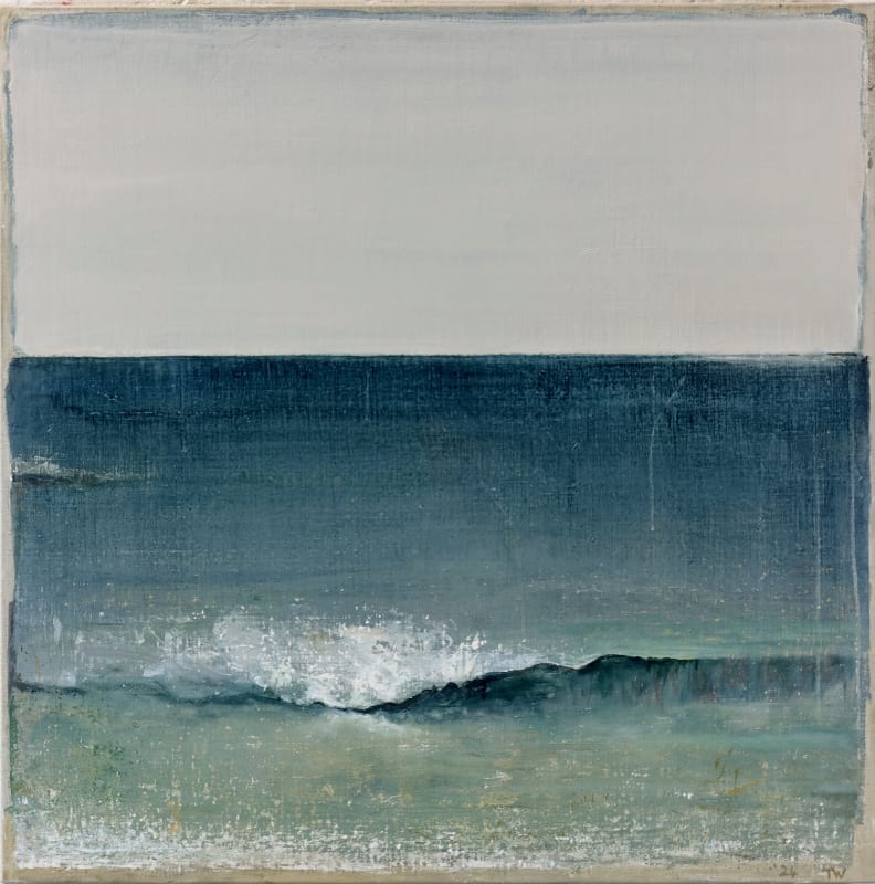 The Wave, 2021-2024 Acrylic on canvas 100 x 100 cm