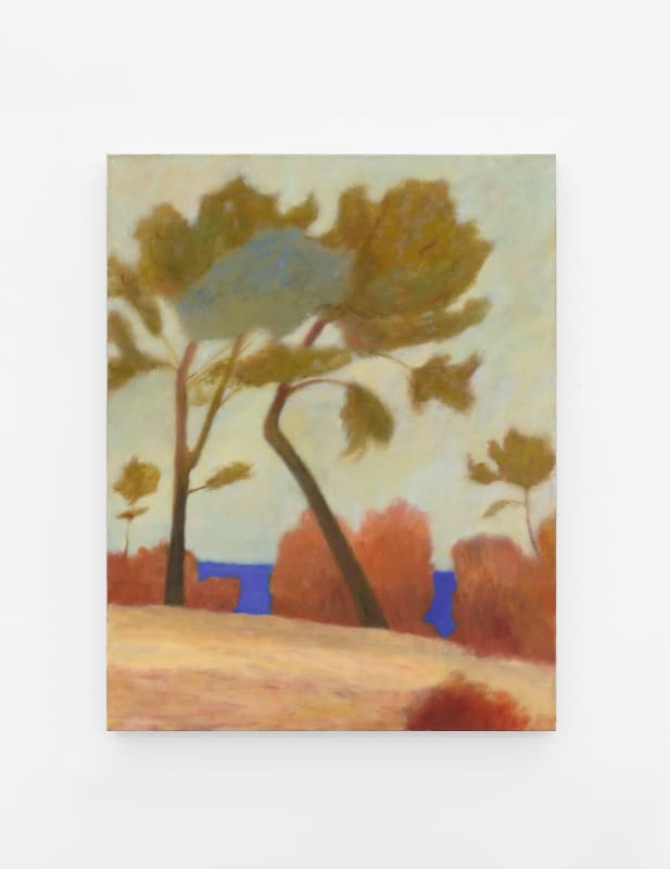 Sammi Lynch, The Tree's Call Out (2024), oil on linen, 36 1/4 x 28 x 1 1/2 in. (92 x 71 x 4 cm.)