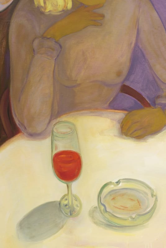 Detail: Nastaran Shahbazi, Save The Last Dance For Me, 2023, oil on canvas