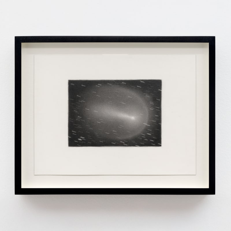 Nick Hobbs, Comet (2025) graphite on paper, image: 5 x 7 in. (12.7 x 17.8 cm.) sheet: 9 x 12 in. (22.9 x 30.5 cm.)