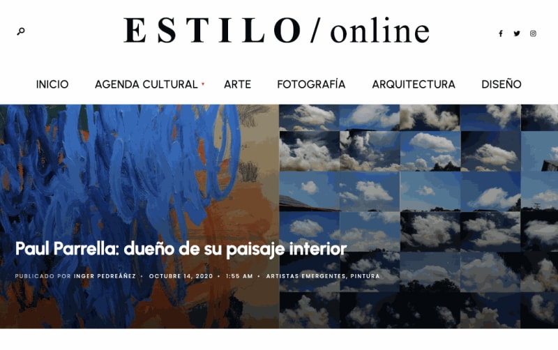 Paul Parrella: dueño de su paisaje interior, Revista Estilo