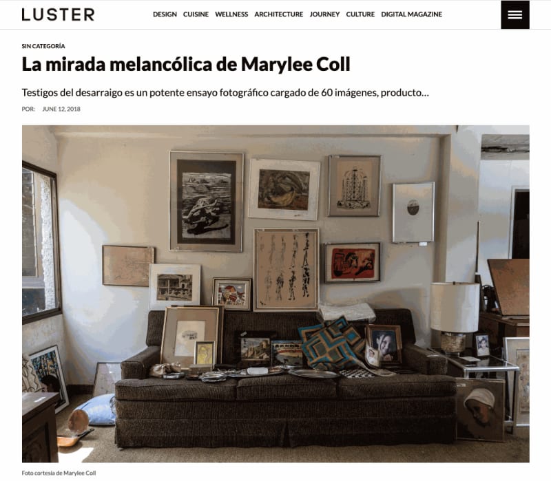 La mirada melancólica de Marylee Coll, Luster
