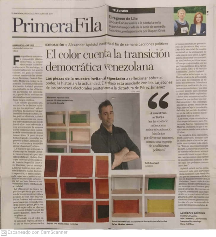 El color cuenta la tansición democrática venezolana, El Nacional