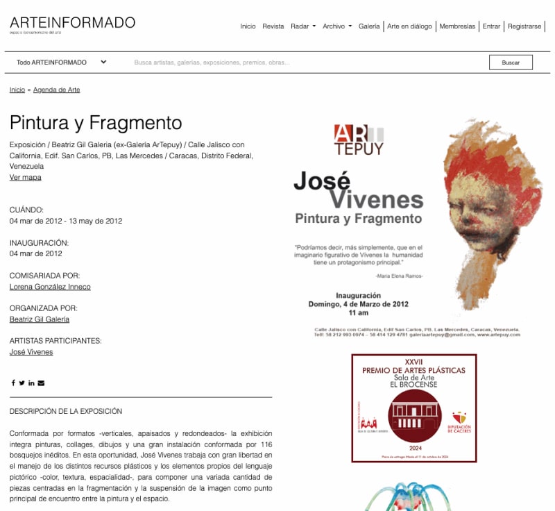 Pintura y Fragmento, Arte Informado