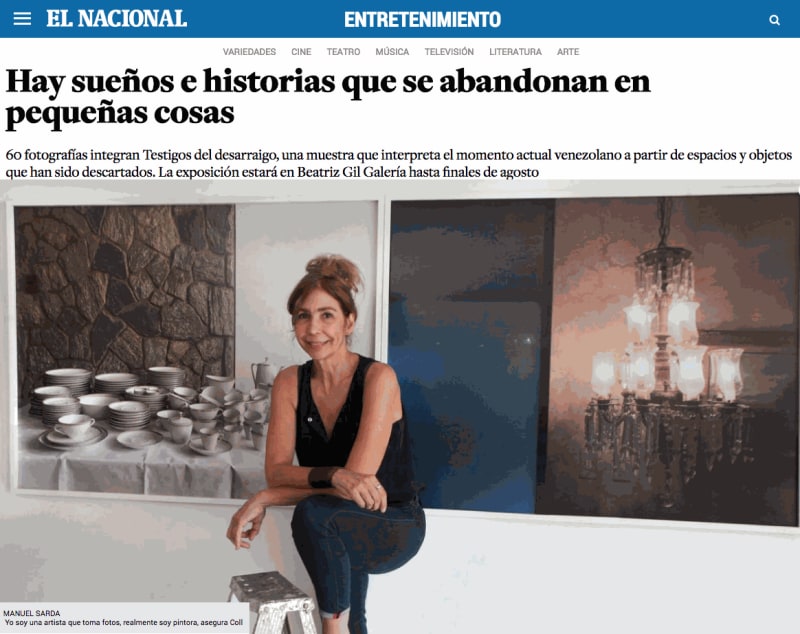 Hay sueños e historias que se abandonan en pequeñas cosas, El Nacional